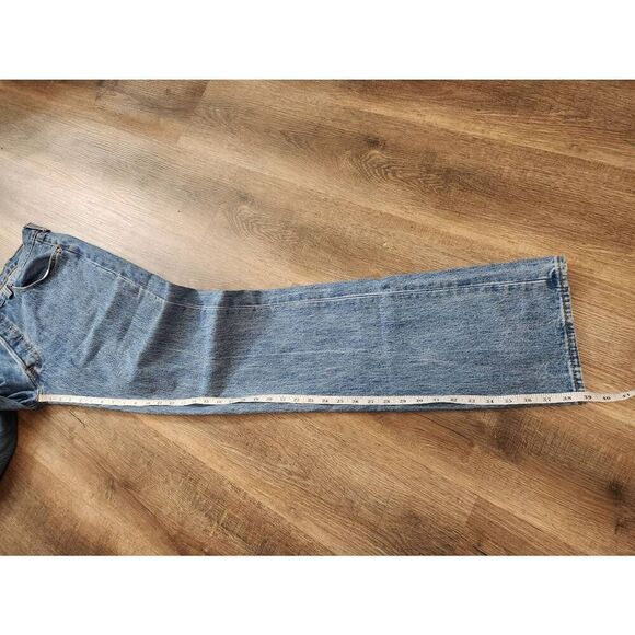 Levis 501 mens TALL 37x39* measured light wash button fly Denim jeans - Picture 5 of 10